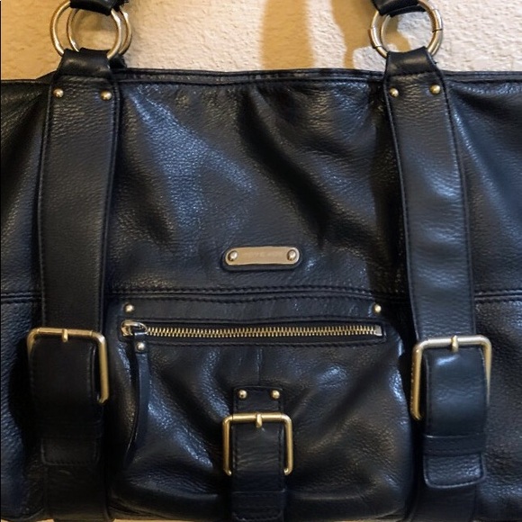 Michael Kors Large Black Leather Tote - Picture 2 of 7